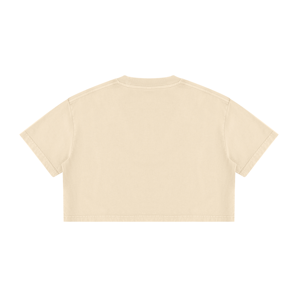 Get Wyld - Women's Mineral Wash Cotton Crop T-Shirt