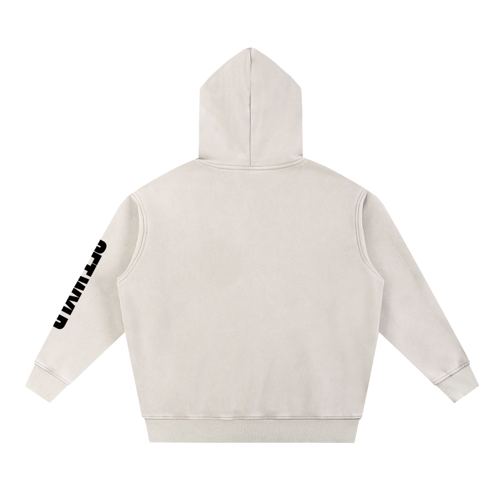 Not Reckless Relentless - Snow Wash Fleece Oversize Hoodie