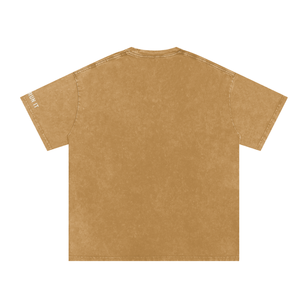 Snow Washed Oversized Cotton T-Shirt - Wyldstyle Collective