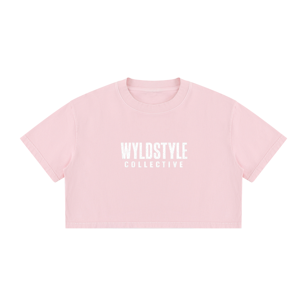 Women's Mineral Wash Cotton Crop T-Shirt