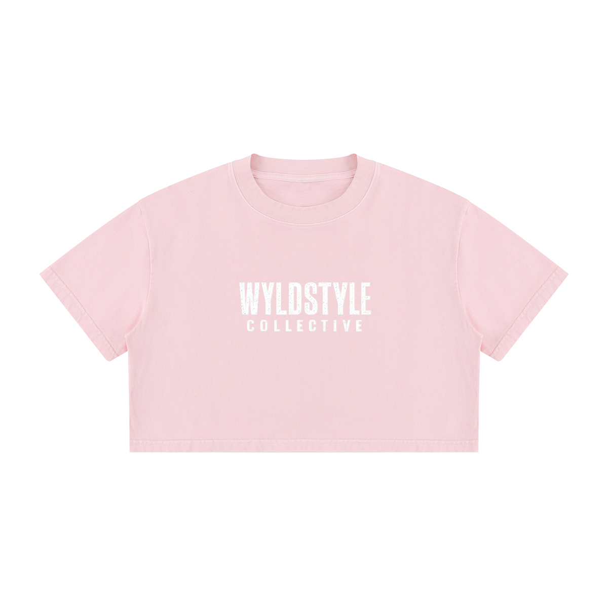 Women's Mineral Wash Cotton Crop T-Shirt
