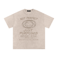 Snow Washed Oversized Cotton T-Shirt - Not Perfect