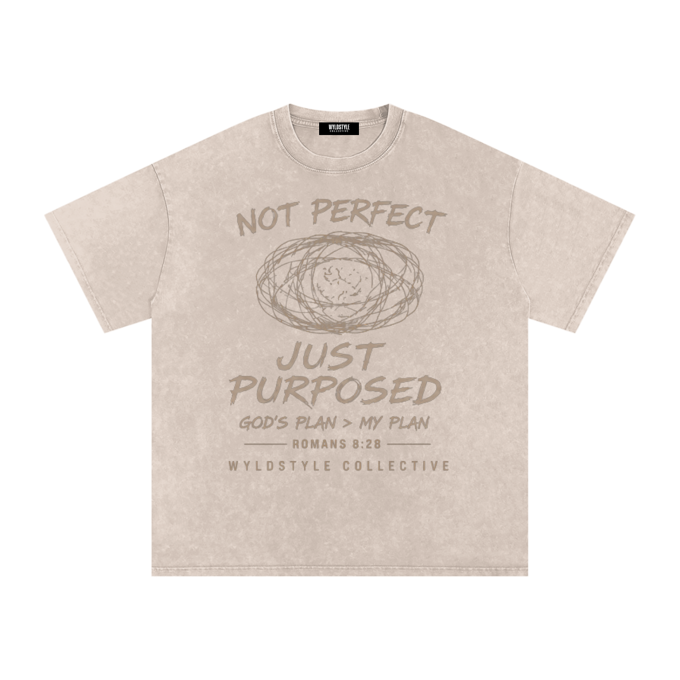 Snow Washed Oversized Cotton T-Shirt - Not Perfect