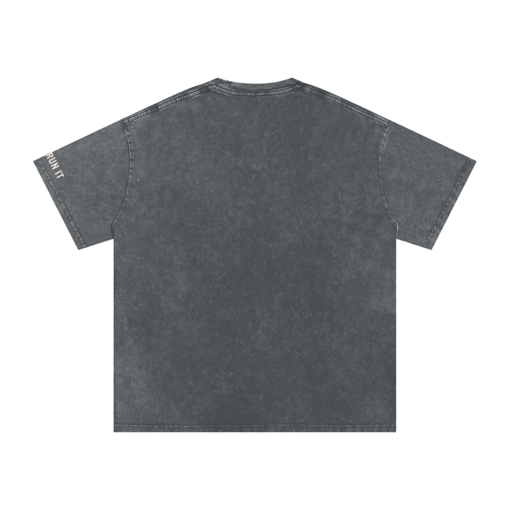 Snow Washed Oversized Cotton T-Shirt - Wyldstyle Collective