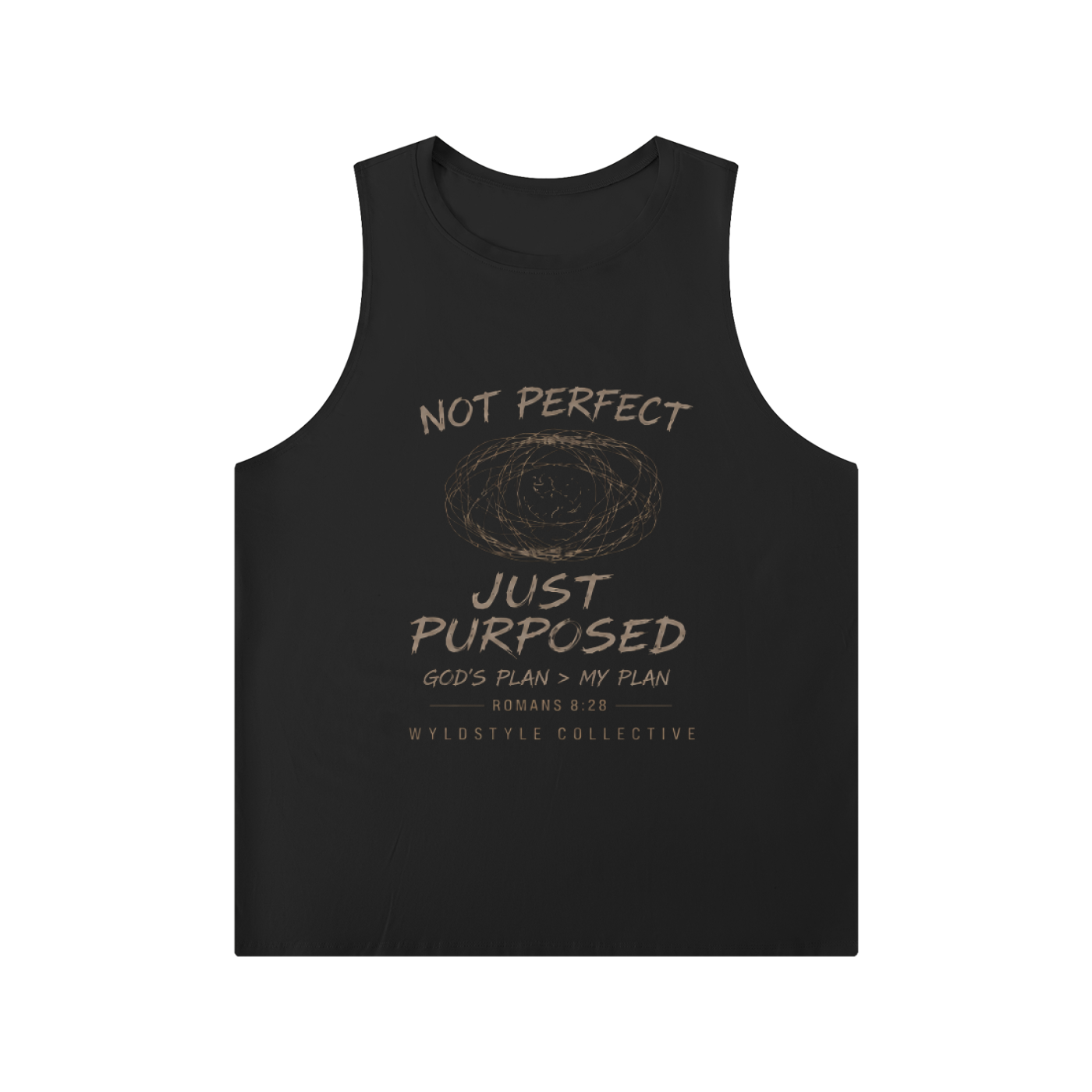 Men's Solid Color Crewneck Tank Top - Not Perfect
