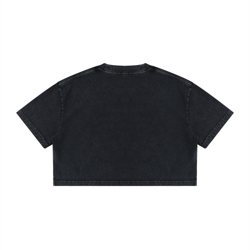 Get Wyld - Women's Mineral Wash Cotton Crop T-Shirt