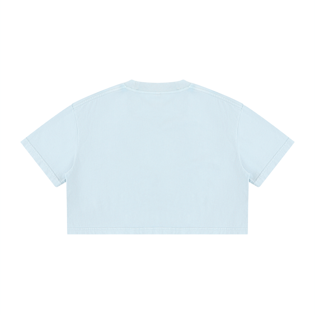 Get Wyld - Women's Mineral Wash Cotton Crop T-Shirt
