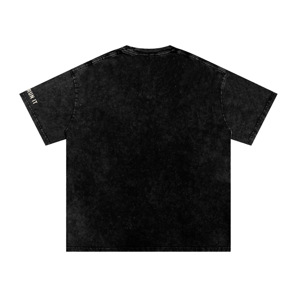 Snow Washed Oversized Cotton T-Shirt - Wyldstyle Collective