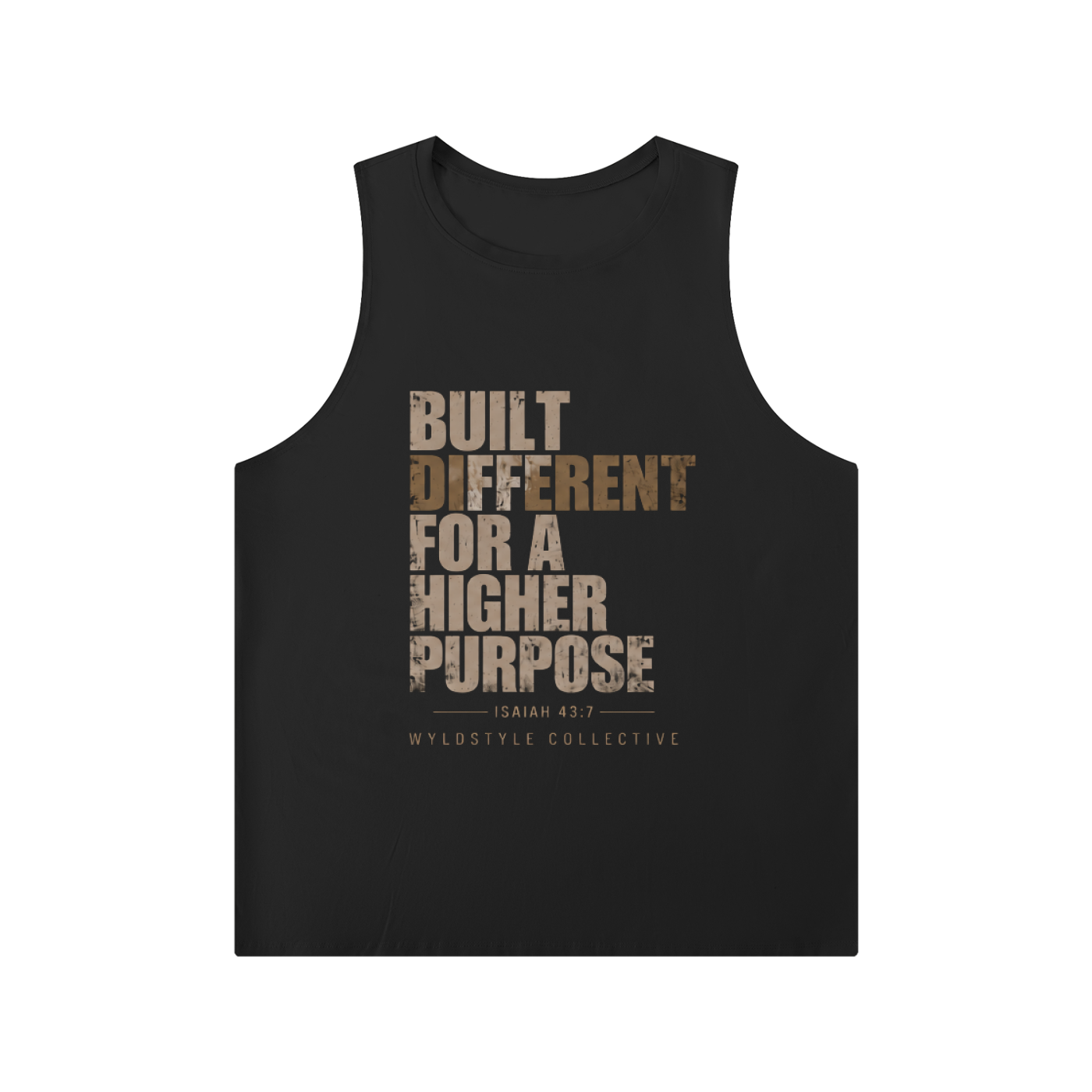 Men's Solid Color Crewneck Tank Top - Higher Purpose