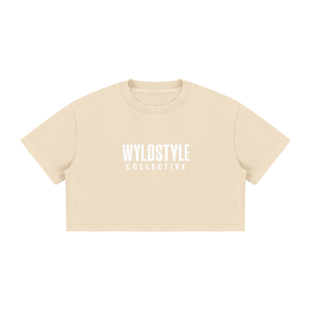Women's Mineral Wash Cotton Crop T-Shirt