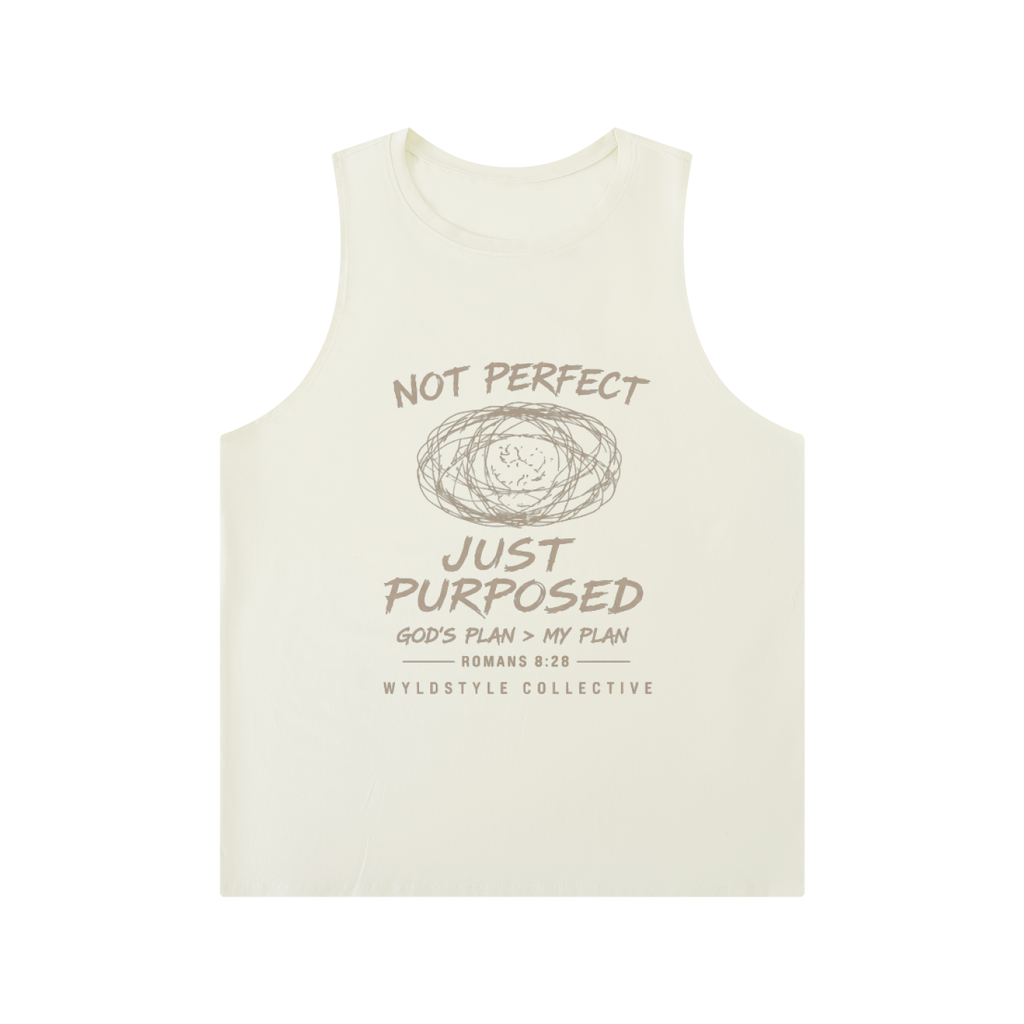 Men's Solid Color Crewneck Tank Top - Not Perfect