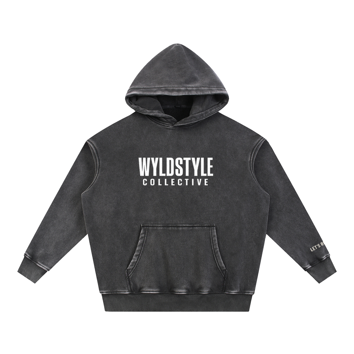 Snow Wash Fleece Oversize Hoodie