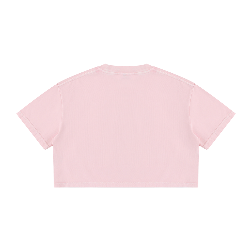 Get Wyld - Women's Mineral Wash Cotton Crop T-Shirt
