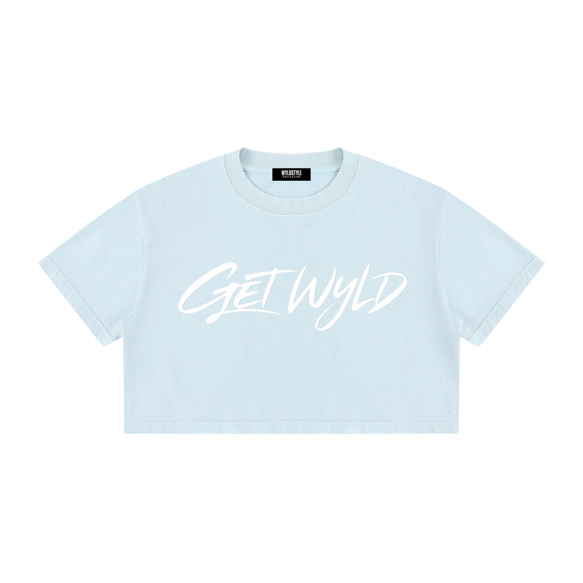 Get Wyld - Women's Mineral Wash Cotton Crop T-Shirt