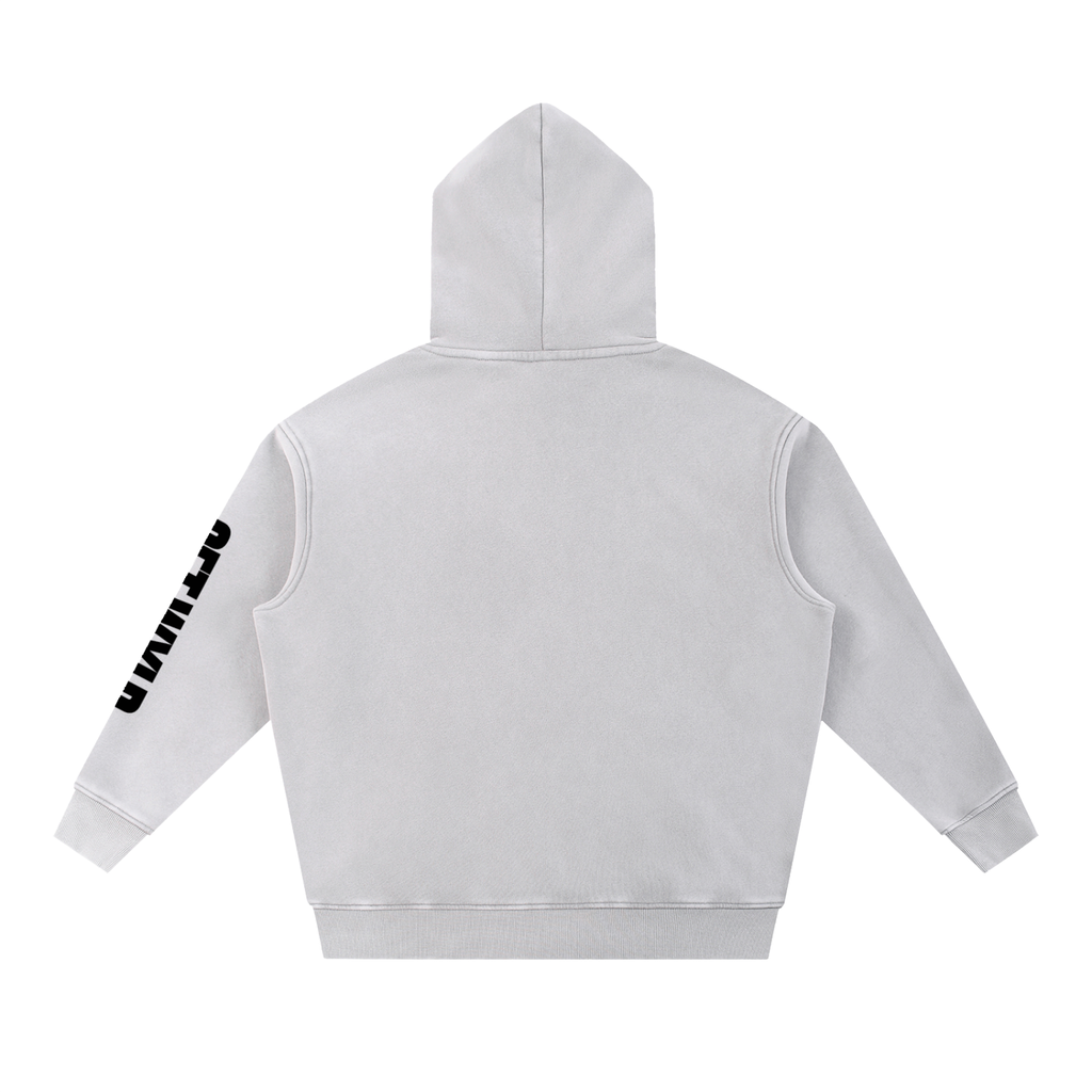 Not Reckless Relentless - Snow Wash Fleece Oversize Hoodie